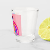 Retro 90er Party Rosa Nostalgischer Geburtstag Schnapsglas (Rechts)