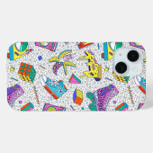 Retro-90er-Skate-Party-Muster Case-Mate iPhone Hülle (Rückseite (Horizontal))