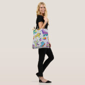 Retro-90er-Skate-Party-Muster Tasche (Am Model)
