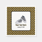 Retro 90er Skater/Hip Hop Checkerboard Kinderschuh Serviette (Vorderseite)