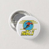 Retro 90er-Ski-Logo Button (Vorne & Hinten)