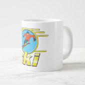 Retro 90er-Ski-Logo Jumbo-Tasse (Vorderseite Rechts)