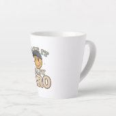 Retro-90er Smiley mit Hut Milchtasse (Rechte Ecke)