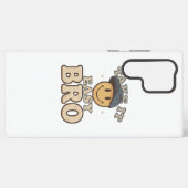 Retro 90er Smiley mit Hut Samsung Galaxy Hülle (Rückseite (Horizontal))