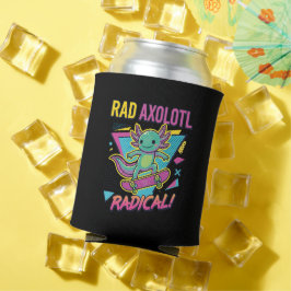 Retro 90er Stil Axolotl Skateboard Rad neon Dosenkühler
