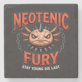Retro 90er Stil Axolotl Skateboard Rad neon Steinuntersetzer