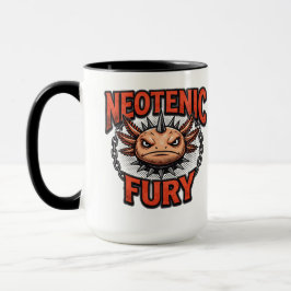Retro 90er Stil Axolotl Skateboard Rad neon Tasse