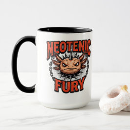 Retro 90er Stil Axolotl Skateboard Rad neon Tasse