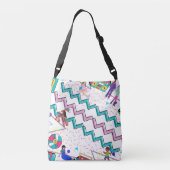 Retro 90er Tote Tasche / Skate / Boombox / farbenf (Rückseite)