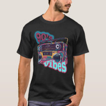 Retro 90er Vibes Boombox Illustration
