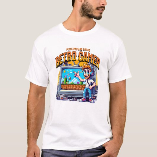 Retro 90s Gamer T-Shirt (Vorderseite)