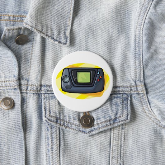 Retro 90s Handheld Game Console Gamer Button (Beispiel)