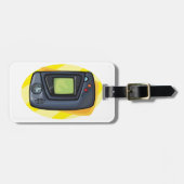 Retro 90s Handheld Game Console Gamer Gepäckanhänger (Vorderseite horizontal)