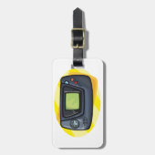 Retro 90s Handheld Game Console Gamer Gepäckanhänger (Vorderseite vertikal)