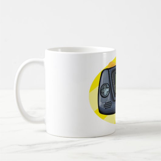 Retro 90s Handheld Game Console Gamer Kaffeetasse (Links)