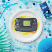 Retro 90s Handheld Game Console Gamer Pappteller (Party)