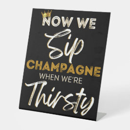 Retro 90's Hip Hop Baby Shower|Birthday Champagne Sockelschild