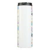 Retro 90s Memphis Aesthetic Pattern Latte Mug Thermosbecher (Rückseite)