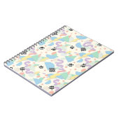 Retro 90s Memphis Aesthetic Pattern Notizblock (Linke Seite)