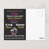 Retro 90's Mixtape| Hip Hop Baby Dusche Einladung Postkarte (Rückseite)