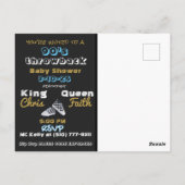 Retro 90's Mixtape| Hip Hop BOY Dusche Einladung Postkarte (Rückseite)