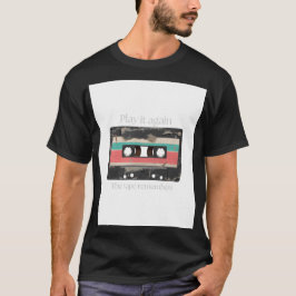 Retro 90s Music Black Streetwear T-shirt