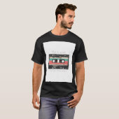 Retro 90s Music Black Streetwear T-shirt (Vorne ganz)