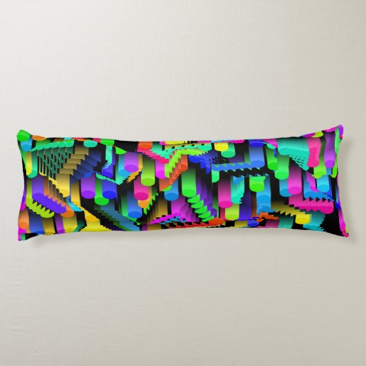 RETRO 90S PATTERN SEITENSCHLÄFERKISSEN (Rückseite)