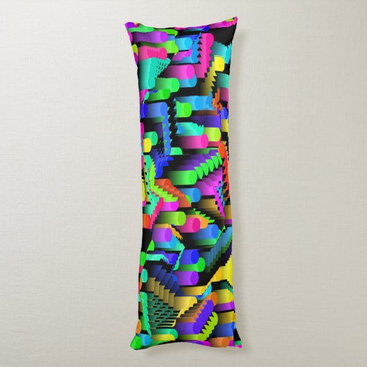 RETRO 90S PATTERN SEITENSCHLÄFERKISSEN (Rückseite (Vertikal))