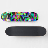 RETRO 90S PATTERN SKATEBOARD (Horizontal)