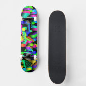 RETRO 90S PATTERN SKATEBOARD (Vorderseite)