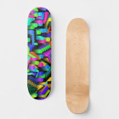 RETRO 90S PATTERN SKATEBOARD (Vorderseite)