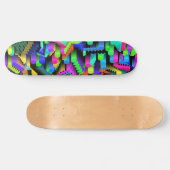 RETRO 90S PATTERN SKATEBOARD (Horizontal)