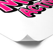 Retro 90s "Sass Mode Activated" Poster (Ecke)