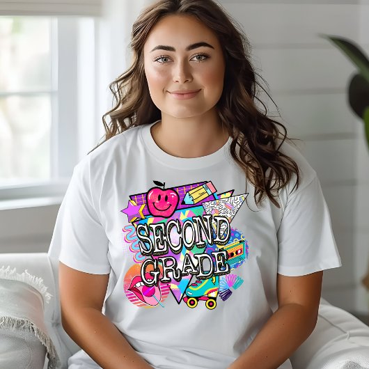 Retro 90's Second Grade Tshirt