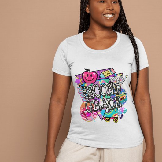 Retro 90's Second Grade Tshirt