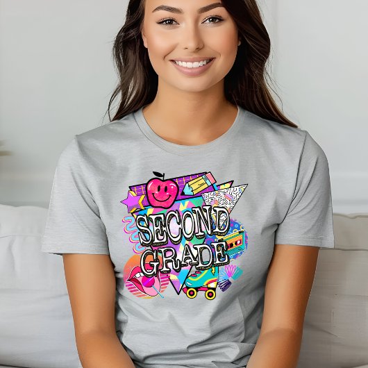 Retro 90's Second Grade Tshirt