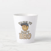 Retro 90s Smiley with a Hat Milchtasse (Vorderseite)