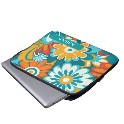 Retro 9 laptopschutzhülle (Vorne Knopf)