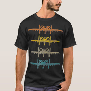 Retro A10 Thunderbolt Warthog-Schaltplan Vintage A T-Shirt