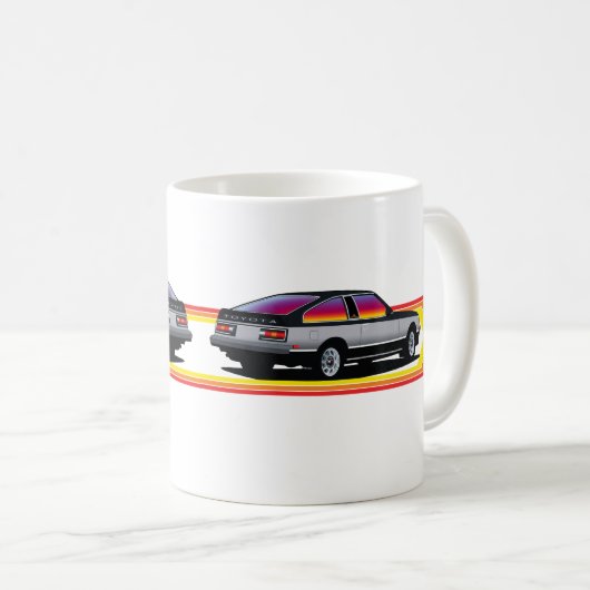 Retro A40 Supra Kaffeetasse (VorderseiteRechts)