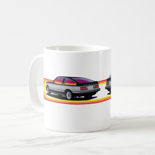 Retro A40 Supra Kaffeetasse (Vorderseite Links)