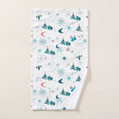 Retro A Go-Go Weihnachten Badhandtuch Set (Handtuch)