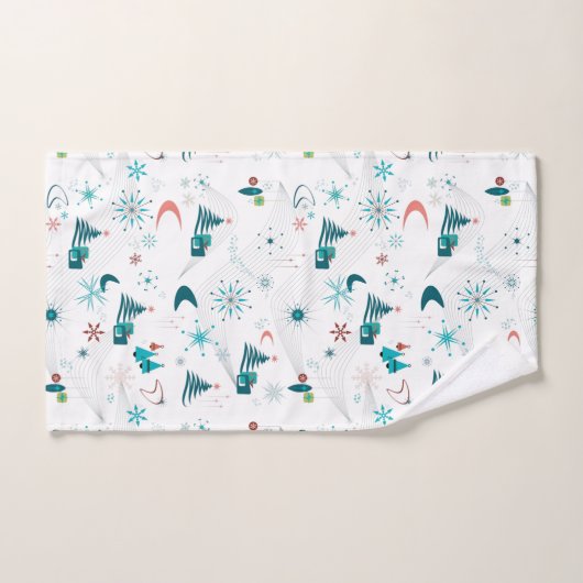 Retro A Go-Go Weihnachten Badhandtuch Set (Handtuch)