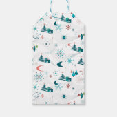 Retro A Go-Go Weihnachten Geschenkanhänger (Vorderseite)