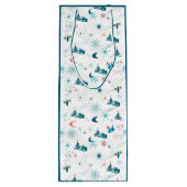 Retro A Go-Go Weihnachten Geschenktüte Für Weinflaschen (Rückseite)