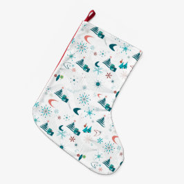 Retro A Go-Go Weihnachten Großer Weihnachtsstrumpf