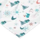 Retro A Go-Go Weihnachten Tischdecke (Schrägansicht)