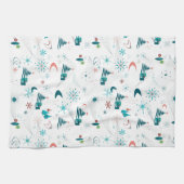 Retro A Go-Go Weihnachts-Küchentücher Geschirrtuch (Horizontal)