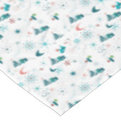 Retro A Go-Go Weihnachtslieder Tischdecke (Schrägansicht)